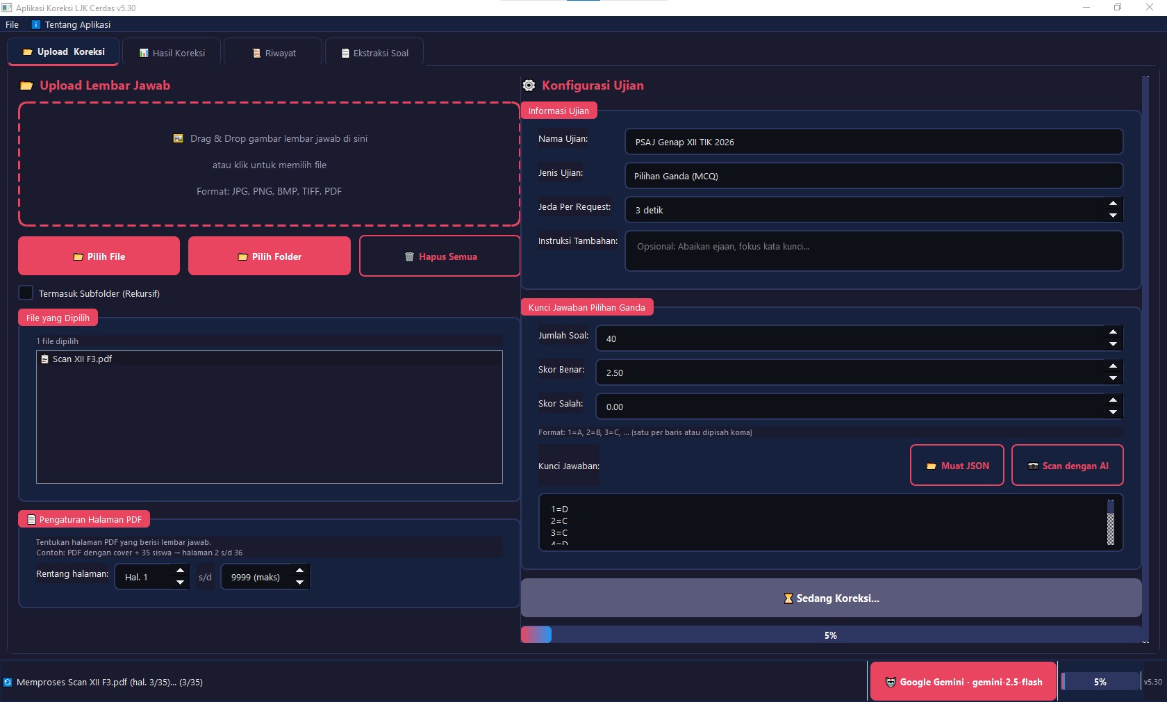 Proses Pemilihan Folder